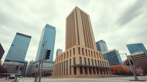 Dallas Central Library changes amid urban backdrop, street view.