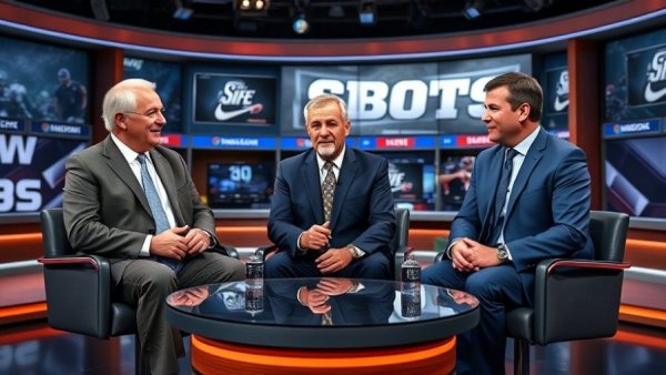 Houston Texans Radio talk show discussing offseason strategy with three men in studio.