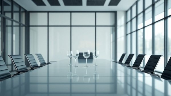 Acadia Healthcare leadership changes boardroom setup with empty chairs.