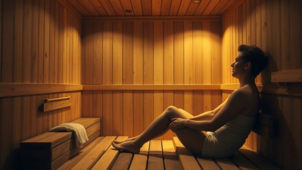 Austin recovery and wellness studio sauna relaxation scene