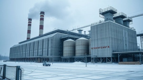 Texas winter storm preparedness at an icy power station.