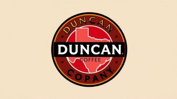Logo of Duncan Coffee Company, Texas map silhouette for Houston business news.