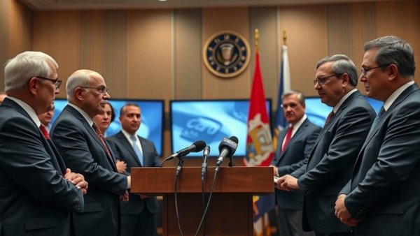 Texas officials discuss winter storm disaster declaration at a conference.