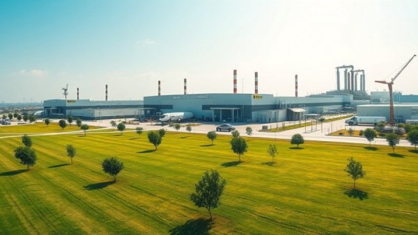 Aerial view of a modern industrial facility showcasing Temple industrial growth.