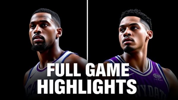 Split-screen sports poster highlights Spurs defeat Jazz.