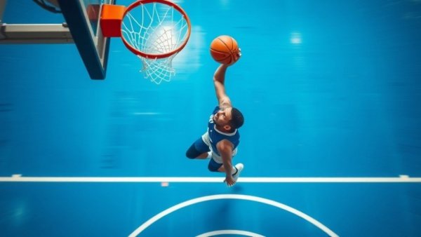 Intense NBA action dunk shot showcasing athleticism, featured in NBA Top 10 Plays of the Night.