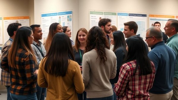 Group gathered discussing Minnesota church protest arrests indoors.