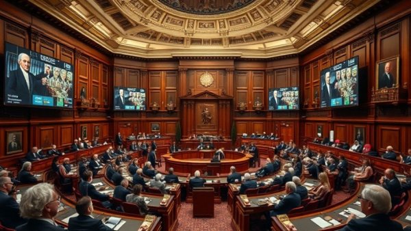 Legislative chamber during Texas GOP primaries session