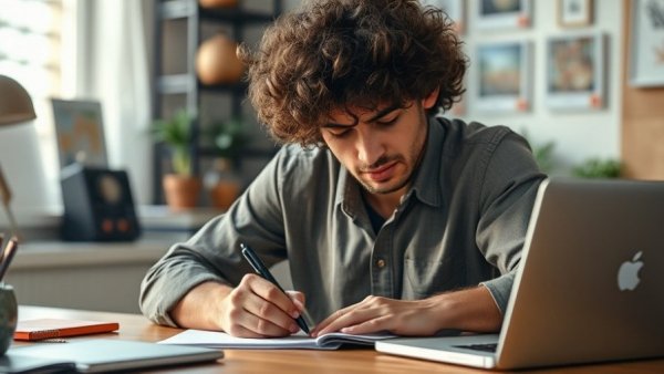 Focused individual at desk illustrating active sitting benefits for cognitive health.