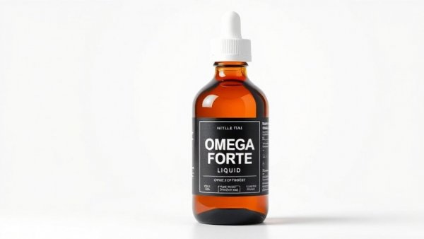 Omega Forté liquid supplement for dry eye management.