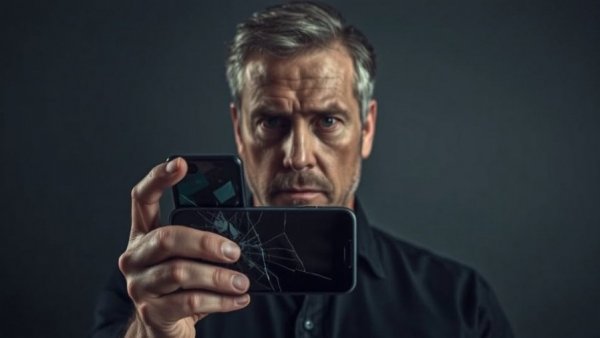 Man determined to overcome a digital addiction.