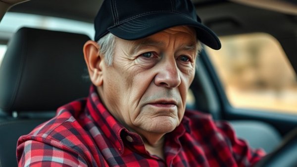 Elderly man in a car and standing with a cane, missing 82-year-old in Austin.