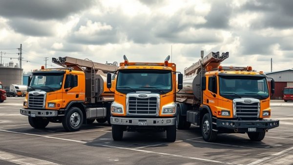 TxDOT winter operations trucks in San Antonio prepare for winter weather.