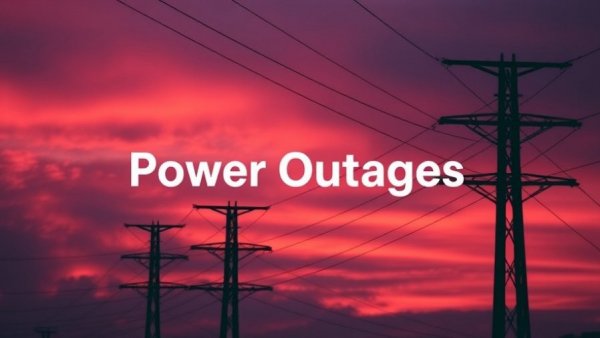 Power outage maps for Houston area concept with silhouetted lines.