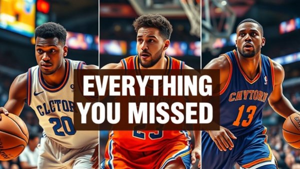 Dynamic NBA highlights collage with three players, January 25 2026.