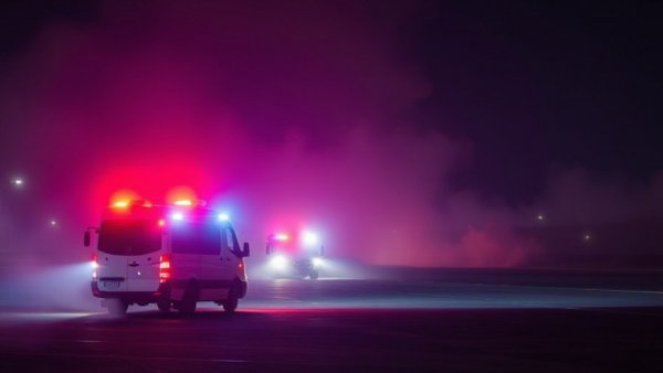 Emergency response at private jet crash in Bangor, Maine.