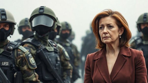 ICE Training and Budget Reform discussion visualized with officers and political figure.