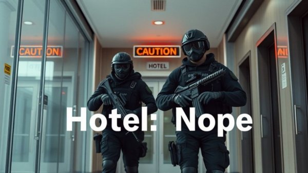 Anti-ICE protest Minneapolis, tactical gear inside building.