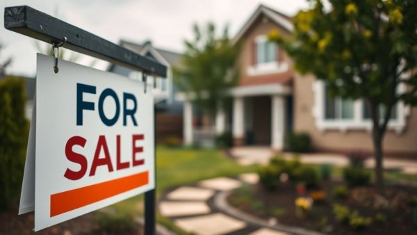 Real estate for sale sign impacting housing market dynamics.
