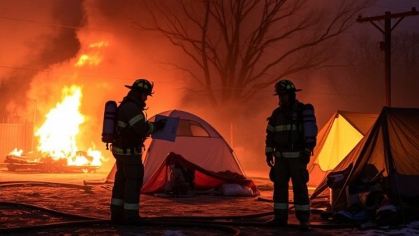 Firefighters brave freeze to save lives in Fort Worth homeless camps