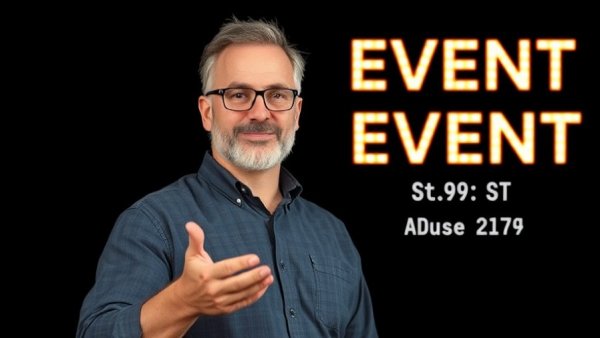 Event promotion image featuring a middle-aged man, emphasizing mental wellness for seniors.