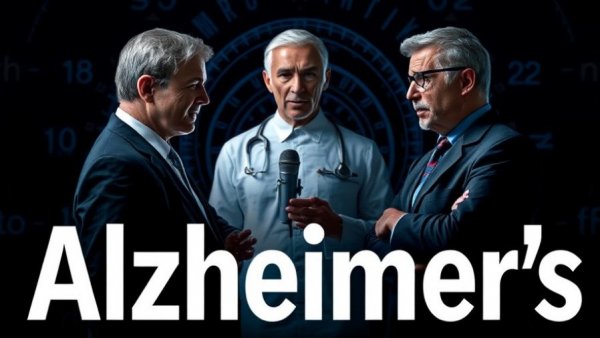 Podcast cover on Alzheimer's as a Midlife Disease, featuring experts.