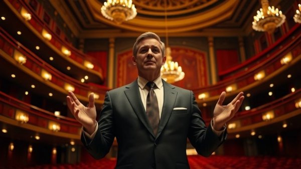 Philip Glass Kennedy Center cancellation related event at a theater balcony.