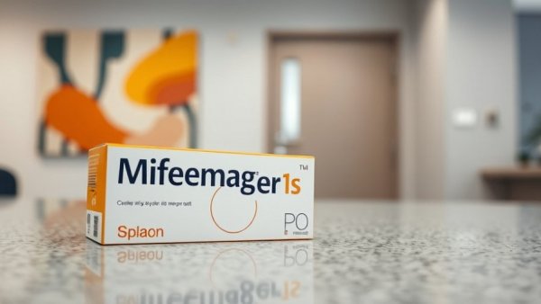 Mifeprex medication box in a clinical setting related to Texas news abortion.