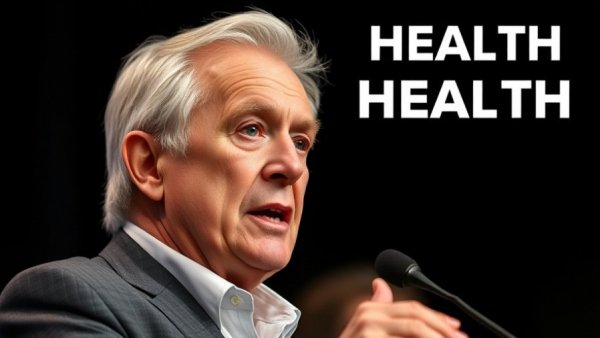 Elderly man discussing healthy aging nutrition, emphasizing health.