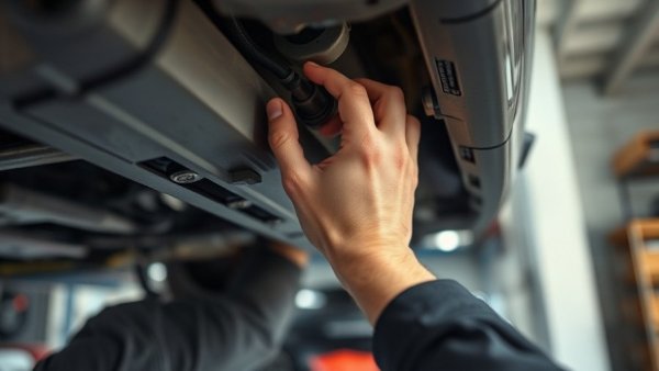 Protecting your car after the winter storm: inspecting vehicle's undercarriage.
