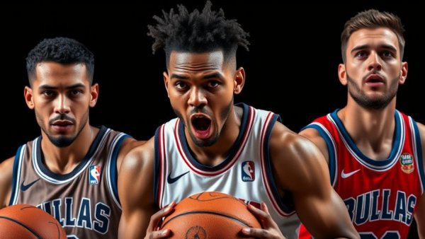 NBA Nightly Recap Highlights featuring dynamic player trio.