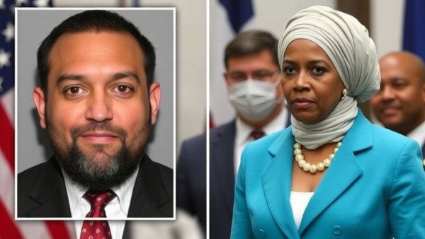 Man arrested after spraying unknown substance on Rep. Ilhan Omar at town hall