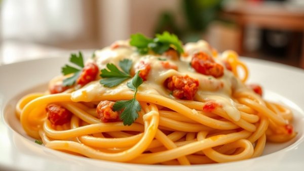 Delicious baked pasta at La Focaccia restaurant in San Antonio