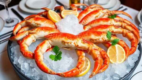 Delicious stone crab claws on ice from Truluck’s Valentine's Day Menu.