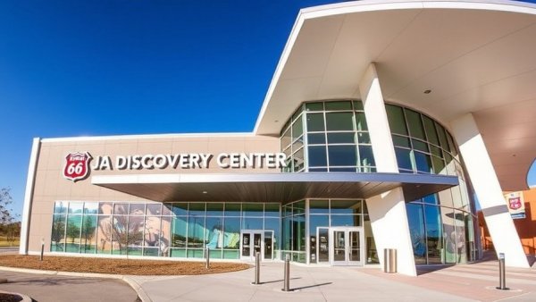 Phillips 66 JA Discovery Center opening showcasing modern exterior design.