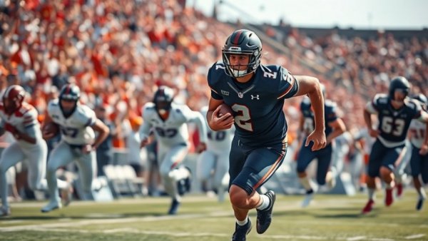 Nicholas Singleton football action boosting NFL draft stock.