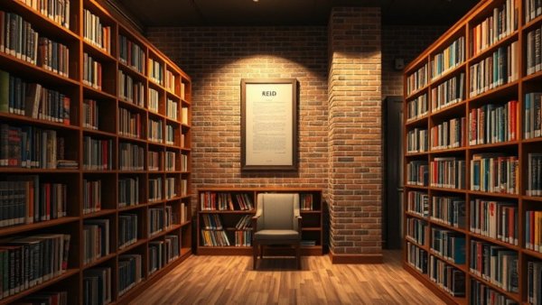 Library corner with books and reading chair related to Texas education reading list controversy.