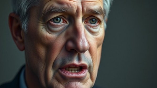 Serious middle-aged man speaking during Uvalde school shooting acquittal.