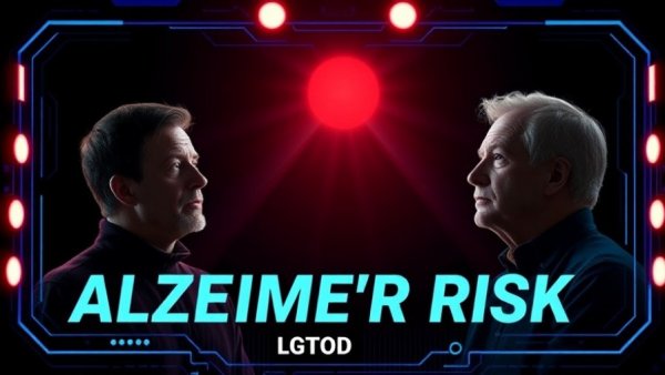 Podcast thumbnail on lifestyle factors that shape Alzheimer’s risk with two speakers.