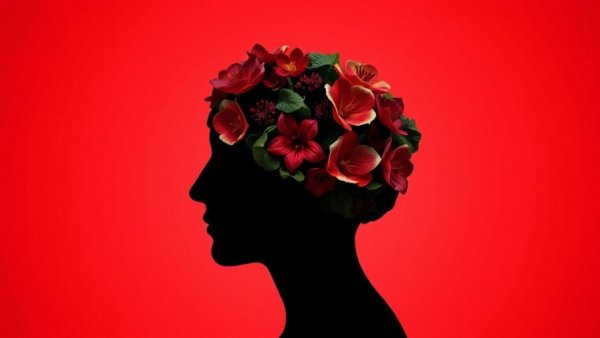 Artistic silhouette symbolizing healthy mind in longevity plan for women in their 30s.