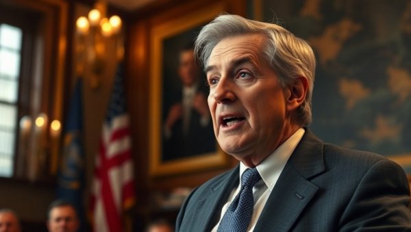 Trump Claims Against Alex Pretti: Former figure speaking in decorated room.