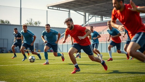 Passion, Joy, and Grit in Sports during intense football training.