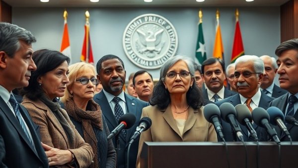 Texas politics news conference featuring public figures indoors.