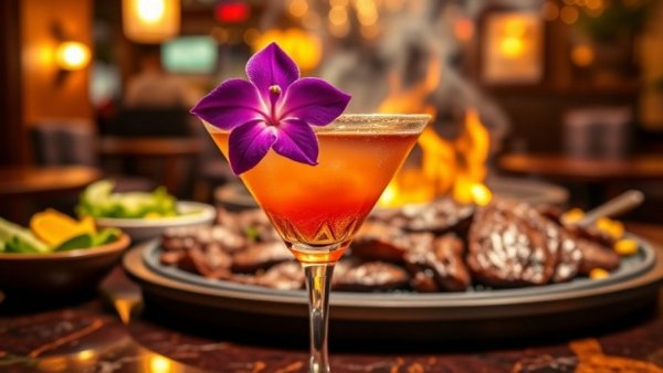 Desperados Mexican Restaurant Plano cocktail and food close-up