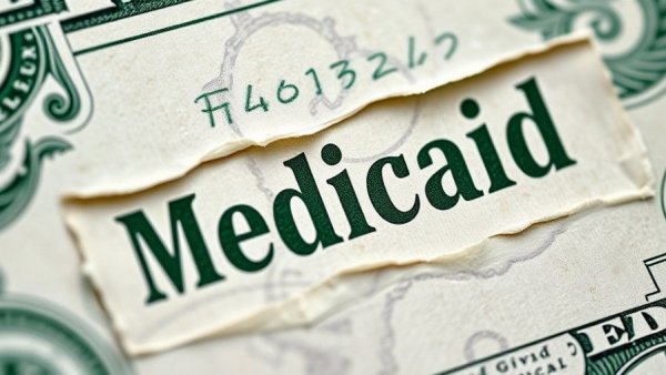 CMS Medicaid provider tax changes symbolized by torn dollar bill.