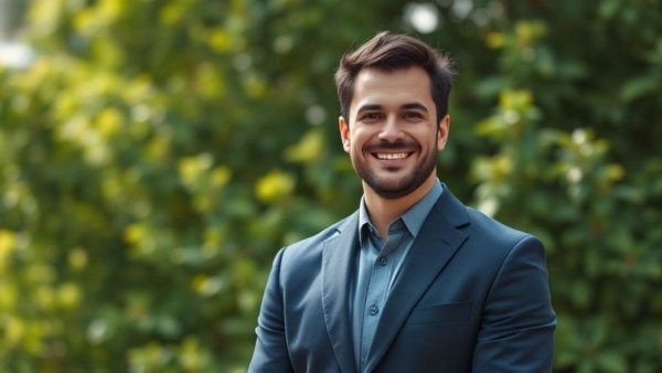 Confident man smiling outdoors, Texas elections 2026 potential candidate.