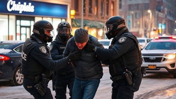 Law enforcement operation illustrating Texas immigration policy enforcement.