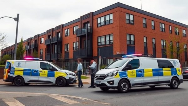 Police vehicles at urban scene involving Humble-area teen shooting.