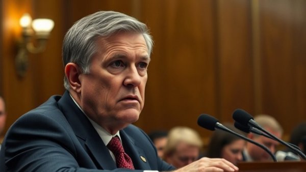 Middle-aged man speaking at a hearing, healthcare affordability crisis discussion.