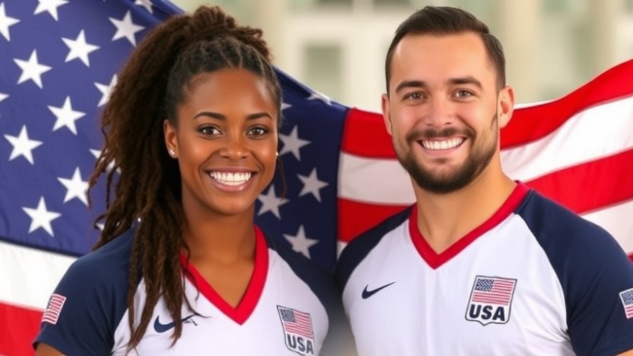 Team USA flag bearer at Winter Olympics 2026, athlete celebrates with medal.